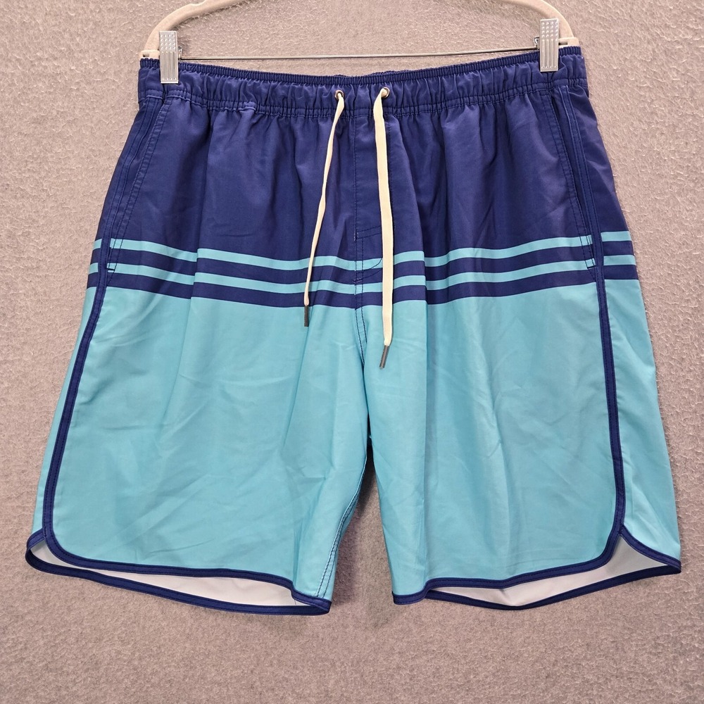 Fair Harbor Men Swimwear 2XL Blue Swim Trunks Surf Beach READ